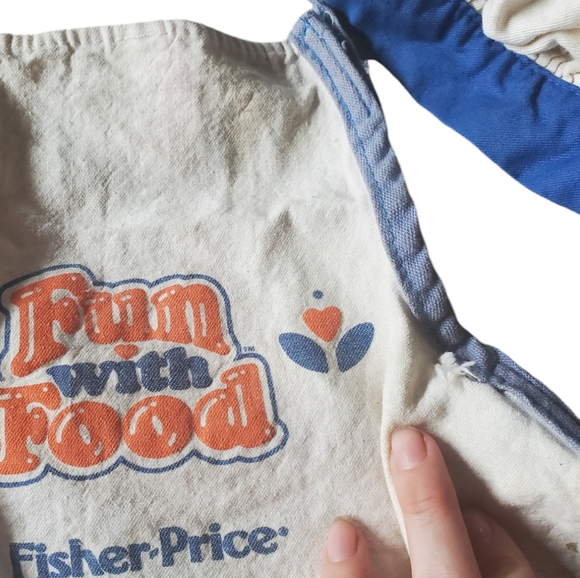 Rare Vintage Fisher Price fun with food apron and chefs hat - Picture 2 of 7
